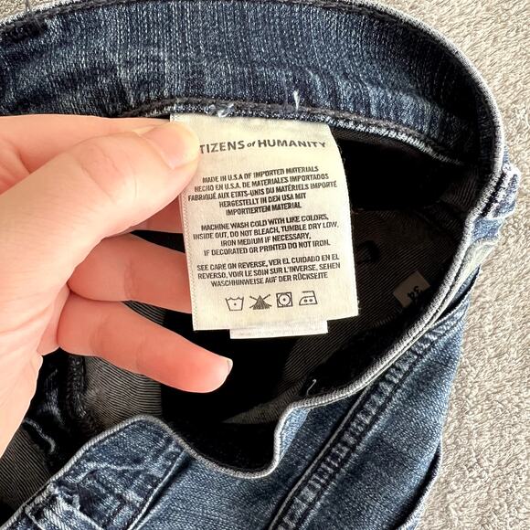 Citizens of Humanity Sid Jeans Regular Straight Blue Men's 34 Made in the USA - Picture 4 of 10